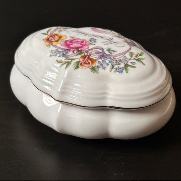 Avon 1983 Porcelain Music Box Trinket Box - Picture 3 of 9